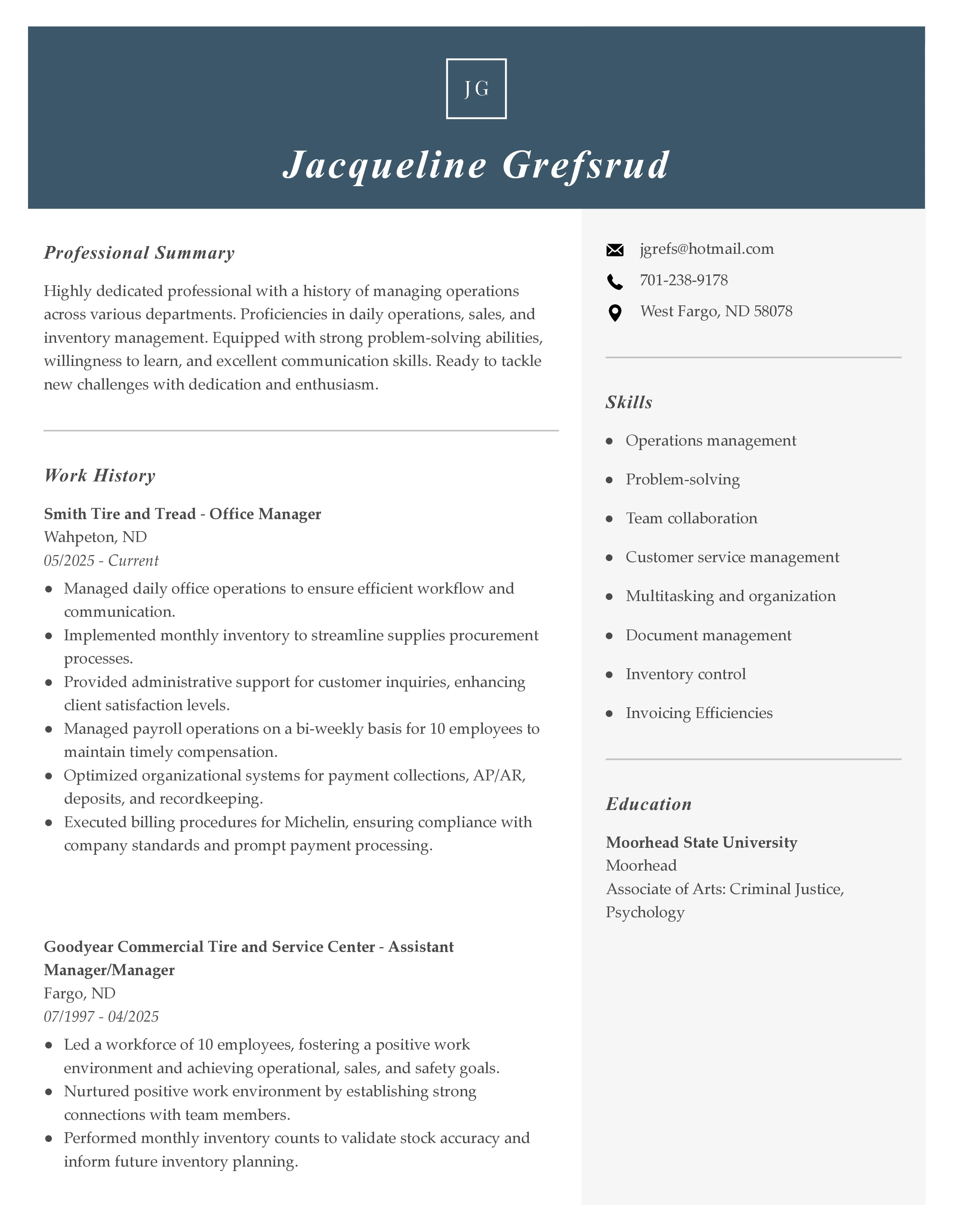 Resume before professional rewrite and ATS optimization